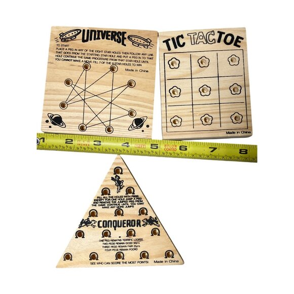 7 PIECE WOOD BRAIN TEASER GAMES - Picture 7 of 9